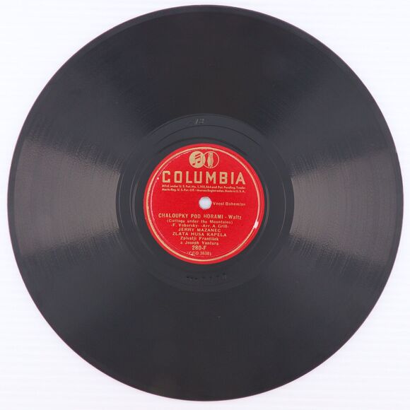 Jerry Mazanec - Rano Raničko / Chaloupky Pod Horami 1941 10" 78rpm Record 280-F - Picture 4 of 16